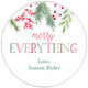 Merry Everything Round Holiday Gift Stickers in a Jar Image 2 of 2